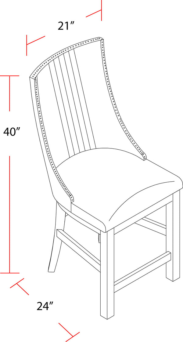 Lodge Dining - Swivel Counter Sling Chair (Set of 2) - Siltstone