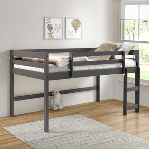 Lara - Loft Bed Gray Twin
