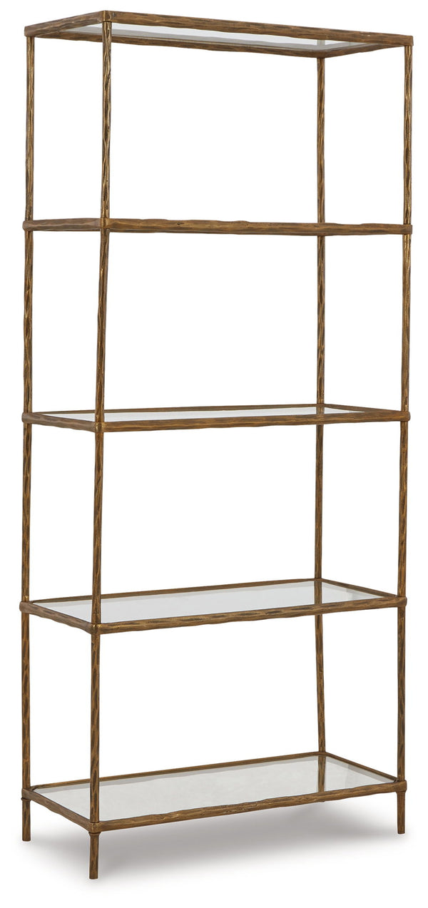 Ryandale - Bookcase - Antique Brass Finish