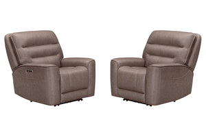 Lawson - Zero Gravity Power Recliner (Set of 2) - Sydney Brunette