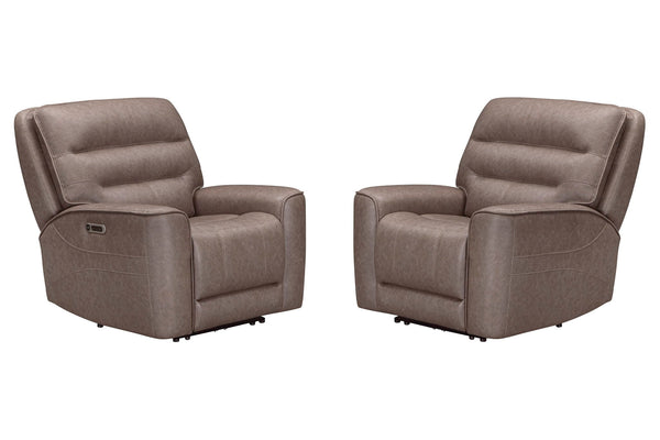 Lawson - Zero Gravity Power Recliner (Set of 2) - Sydney Brunette