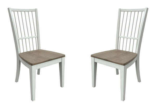 Americana Modern Dining - Spindle Back Dining Chair (Set of 2) - Cotton White