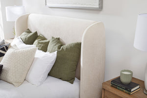 Shiloh - Wingback Upholstered Bed