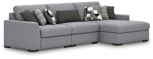 Bealton - Sectional Gray 3 Pc. Right Arm Facing Corner Chaise Sectional