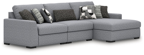 Bealton - Sectional Gray 3 Pc. Right Arm Facing Corner Chaise Sectional