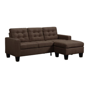 Earsom - Sofa & Ottoman Dark Brown