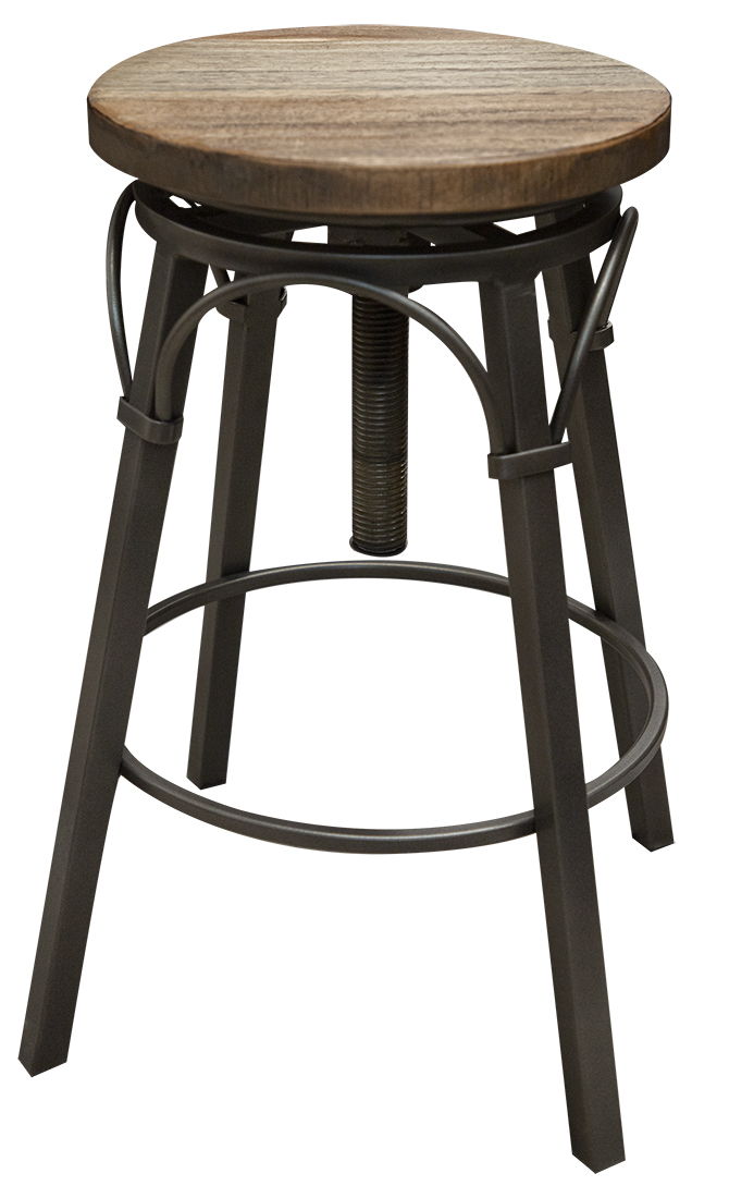 Montana - Swivel Stool - Two Tone Light Brown