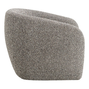 Livia - Accent Chair - Brown & Gray Tweed