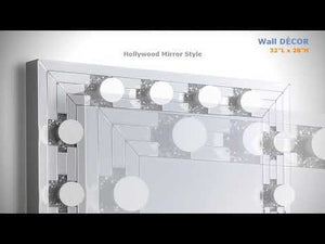 Noralie - Accent Mirror - Faux Diamonds & Mirrored