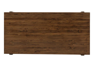 Silver - Rectangular Dining Table - Brown