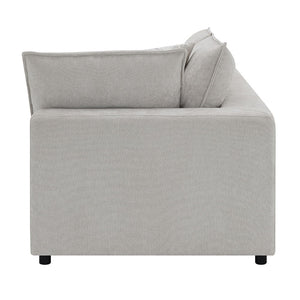 Marisa - Modular RF Loveseat With 2 Pillows - Beige Boucle