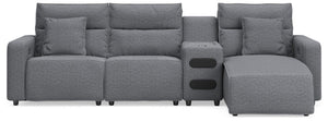 Modmax II - Reclining Sectional - Salt And Pepper