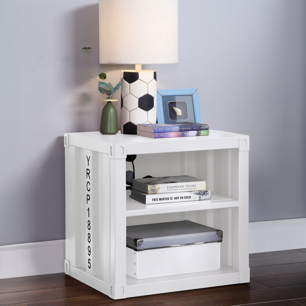 Cargo - Nightstand (USB) White