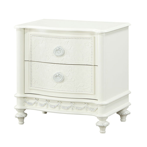Dorothy - Nightstand With 2 Drawers - Ivory