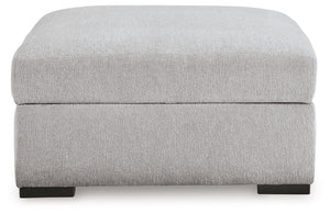 Gabyleigh - Nickel - Ottoman With Storage