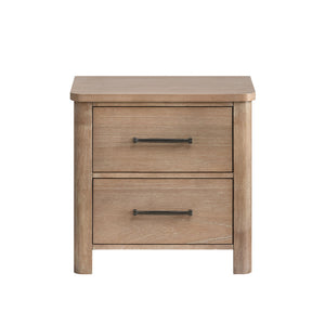Anika - 2 Drawer Nightstand - Natural / Brown