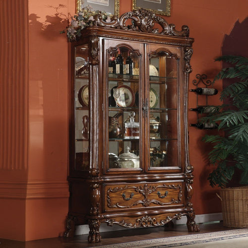 Dresden - Curio Cabinet Cherry Oak