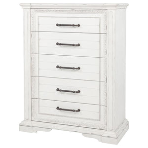 Mckinney - 5-Drawer Bedroom Chest Of Drawers - Vintage White
