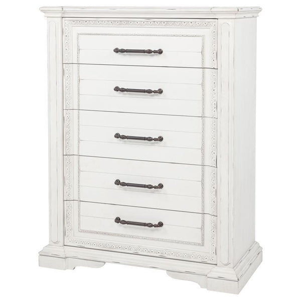 Mckinney - 5-Drawer Bedroom Chest Of Drawers - Vintage White