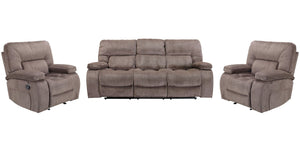 Chapman - Reclining Sofa Set Light Brown 3 Pc. Sofa, 2 Recliners