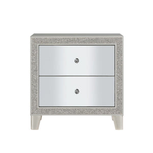 Sliverfluff - Nightstand - Mirrored & Champagne