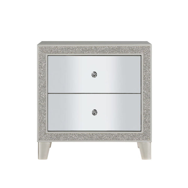 Sliverfluff - Nightstand - Mirrored & Champagne