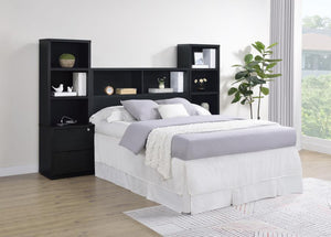 Westpark - 3 Piece Bedroom Set Bookcase Headboard Black Full