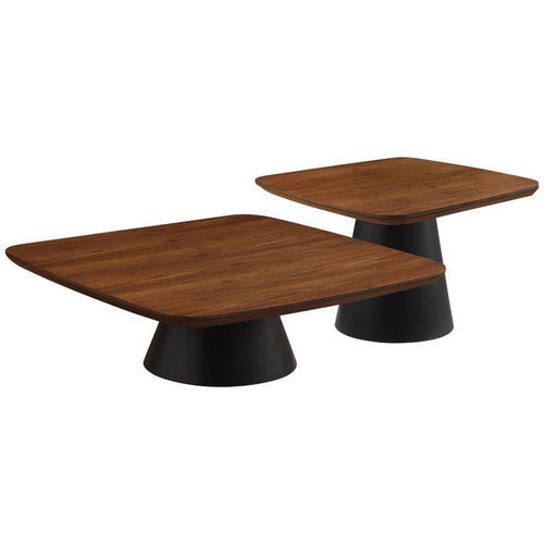 Eason - Cocktail Coffee Table Set Dark Brown
