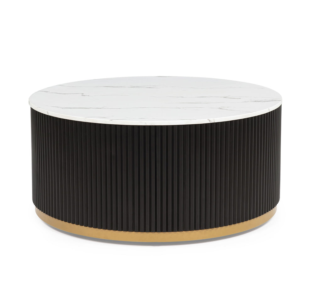Kara - Table Set (Coffee & 2 End Tables) - Black / White