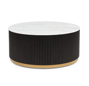 Kara - Table Set (Coffee & 2 End Tables) - Black / White