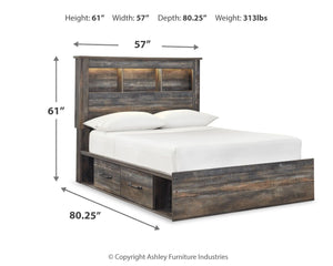 Drystan - Panel Bookcase Bed