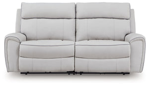 Social Pointe - Reclining Sectional Gray 2 Pc. Reclining Sectional Loveseat