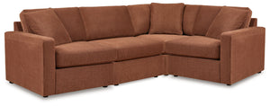 Modmax - Spice - Sectional Light Brown 4 Pc. Sectional With Laf Raf Corner Chairs