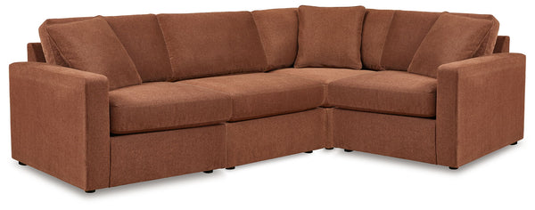Modmax - Spice - Sectional Light Brown 4 Pc. Sectional With Laf Raf Corner Chairs