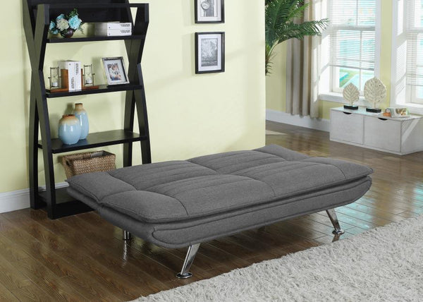 Julian - Upholstered Tufted Convertible Sofa Bed - Gray