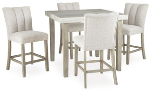 Larawyn - 5 Pc. - Counter Height Dining Table And 4 Barstools - Bisque