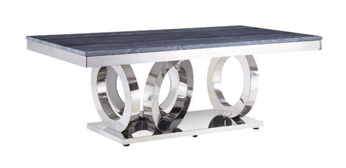 Zasir - Table Mirrored Silver Coffee Tables