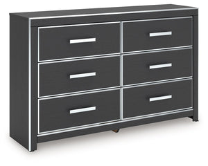 Zuraleus - Six Drawer Dresser Black Dressers