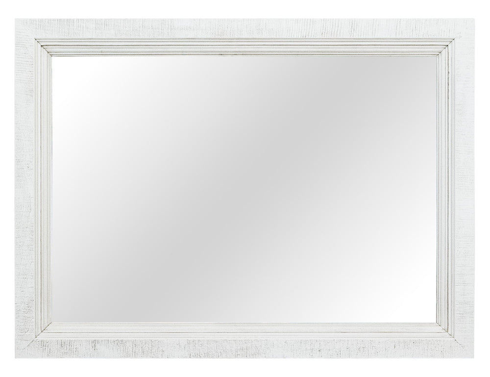 Stoa - Mirror - White / Brown