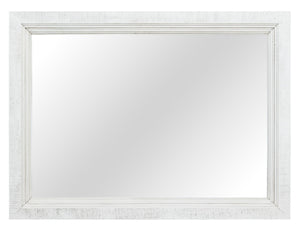 Stoa - Mirror - White / Brown