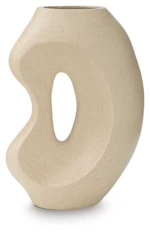 Odion - Vase Beige 11"W x 7"D x 16"H