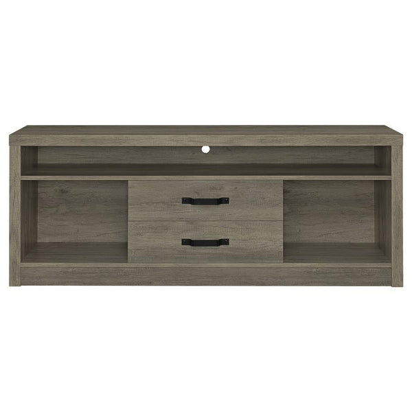 Burke - 2-Drawer Engineered Wood TV Stand - Gray Driftwood