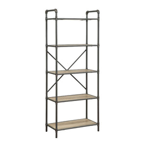 Itzel - Bookshelf Sandy Gray 26"W x 14"D x 63"H