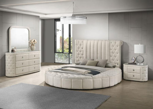 Sonya - Upholstered Bedroom Set Beige