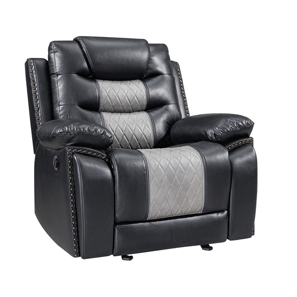 Nikko - Glider Recliner Black Power Reclining