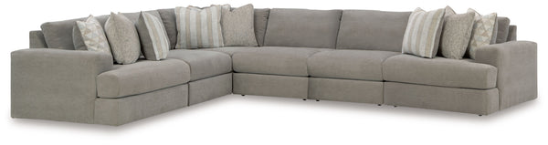 Avaliyah - Sectional Dark Gray 6 Pc. Sectional