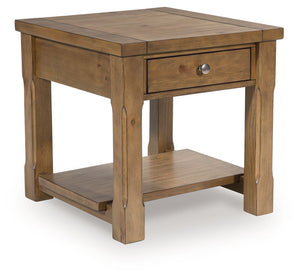 Vandenmore - Rectangular Table Light Brown End Tables