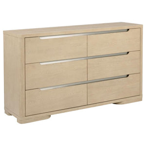 Ladera - 6-Drawer Bedroom Dresser Light Brown Dressers