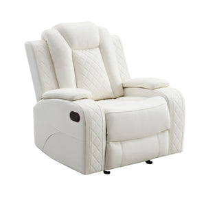 Orion II - Glider Recliner White Manual Reclining