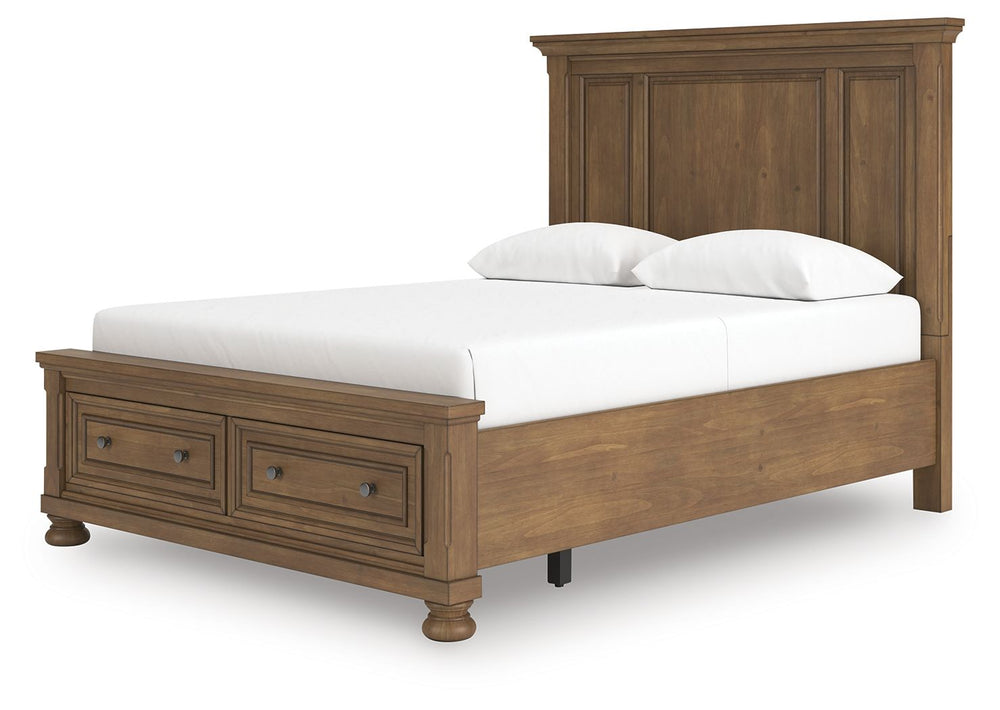 Feddinger - Panel Storage Bed Light Brown